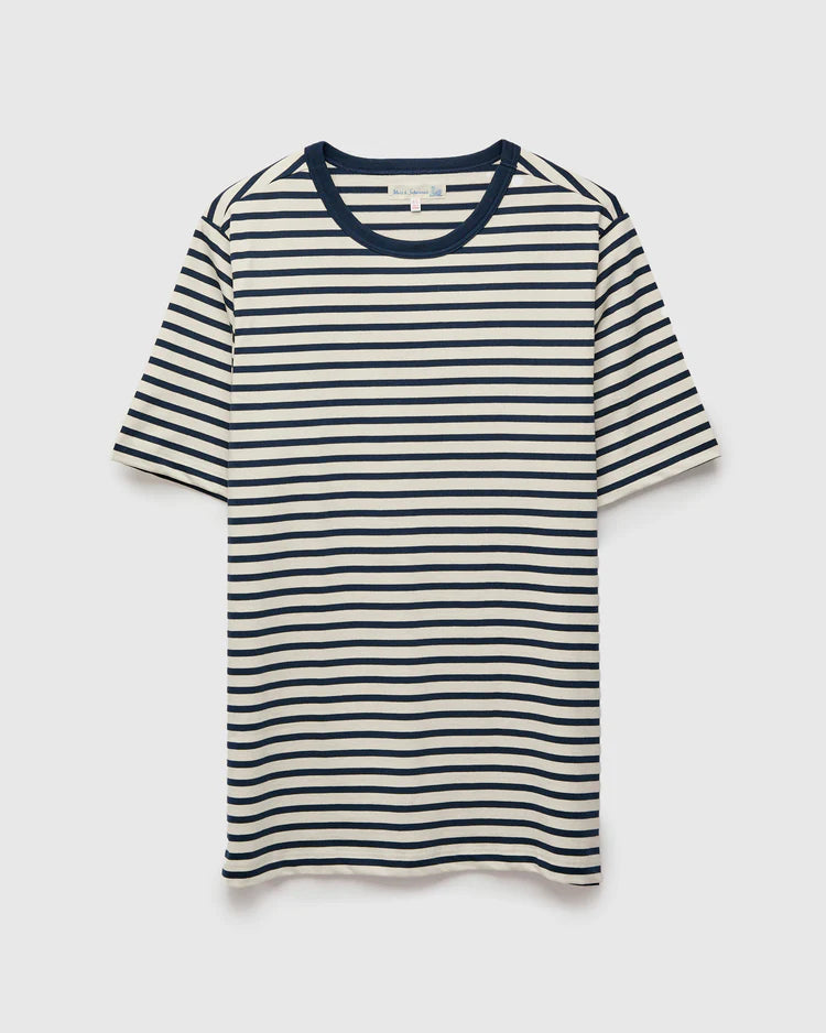 Merz B. Schwanen 2M14 "Good Originals" Relaxed T-Shirt in Ink / Natural