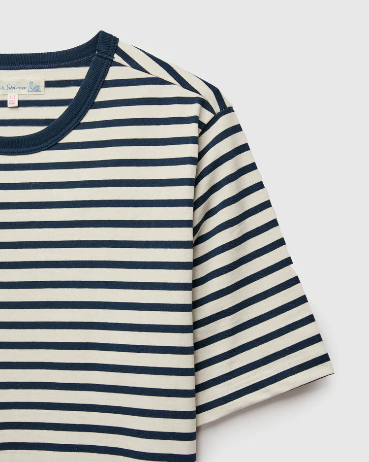 Merz B. Schwanen 2M14 "Good Originals" Relaxed T-Shirt in Ink / Natural