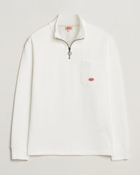 Armor Lux Heritage Cotton Quarter Zip in Milk