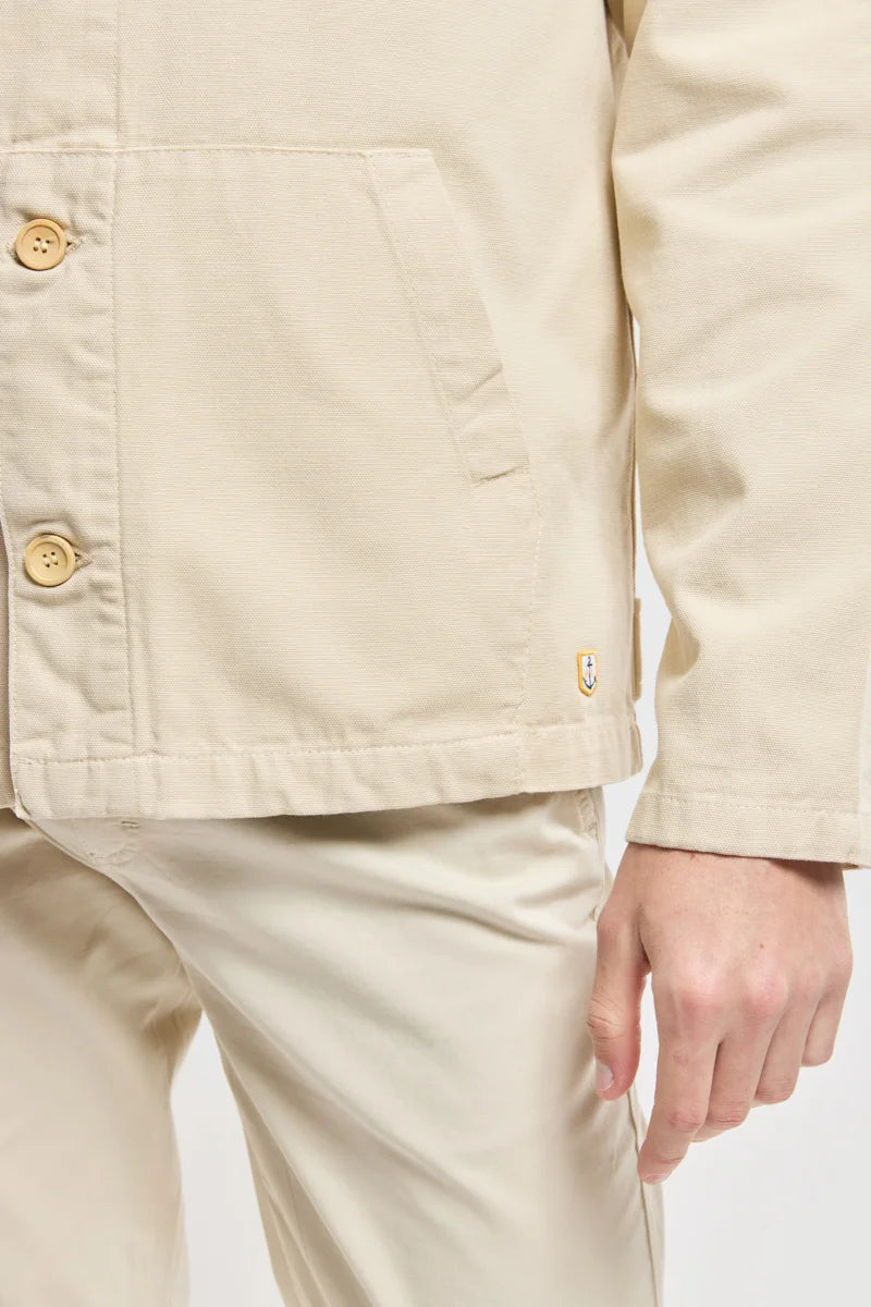 Armor Lux Cotton Fisherman Jacket in Oyster