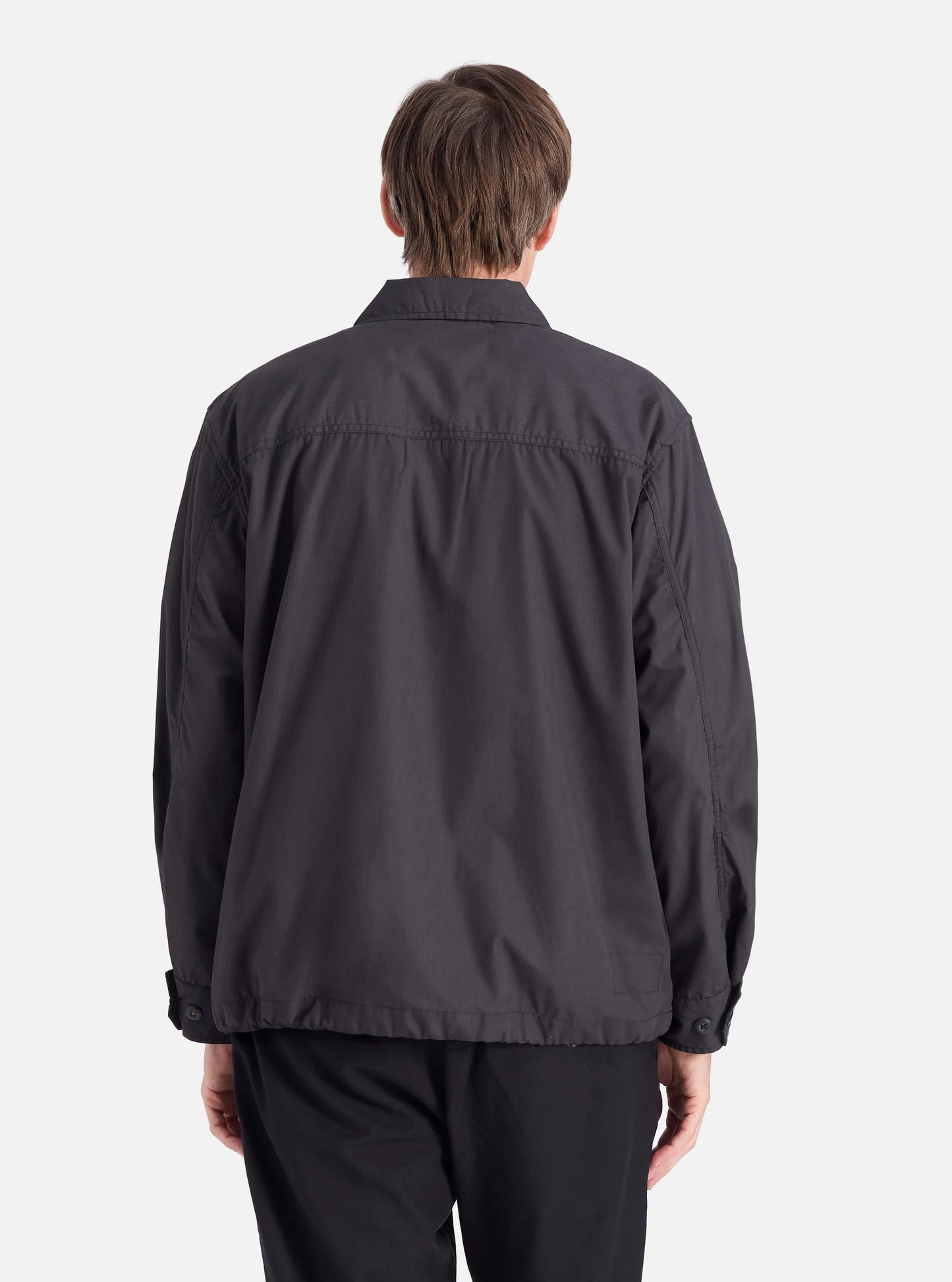 Universal Works Parachute Field Jacket in Black Recycled Polytech