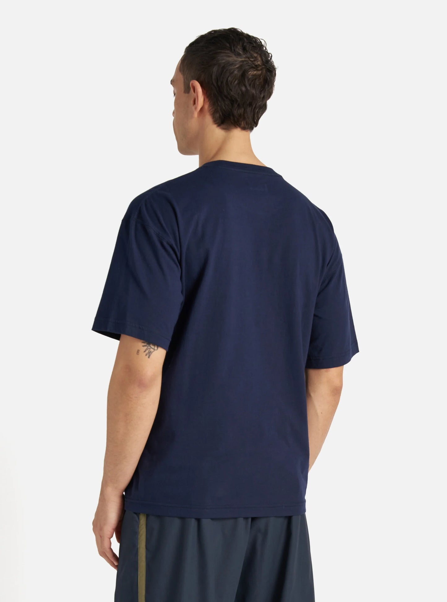 Universal Works Loose Tee in Navy Single Jersey