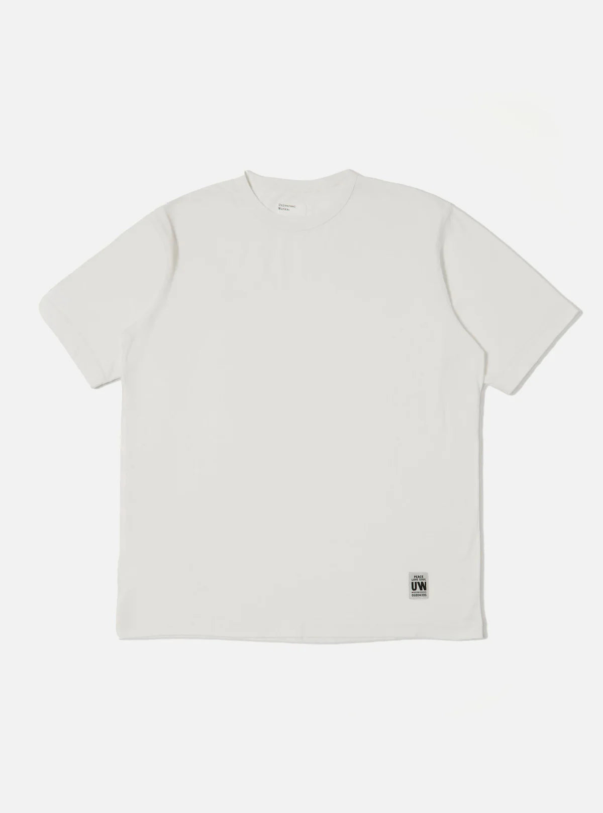 Universal Works Single Jersey Core Tee in Ecru
