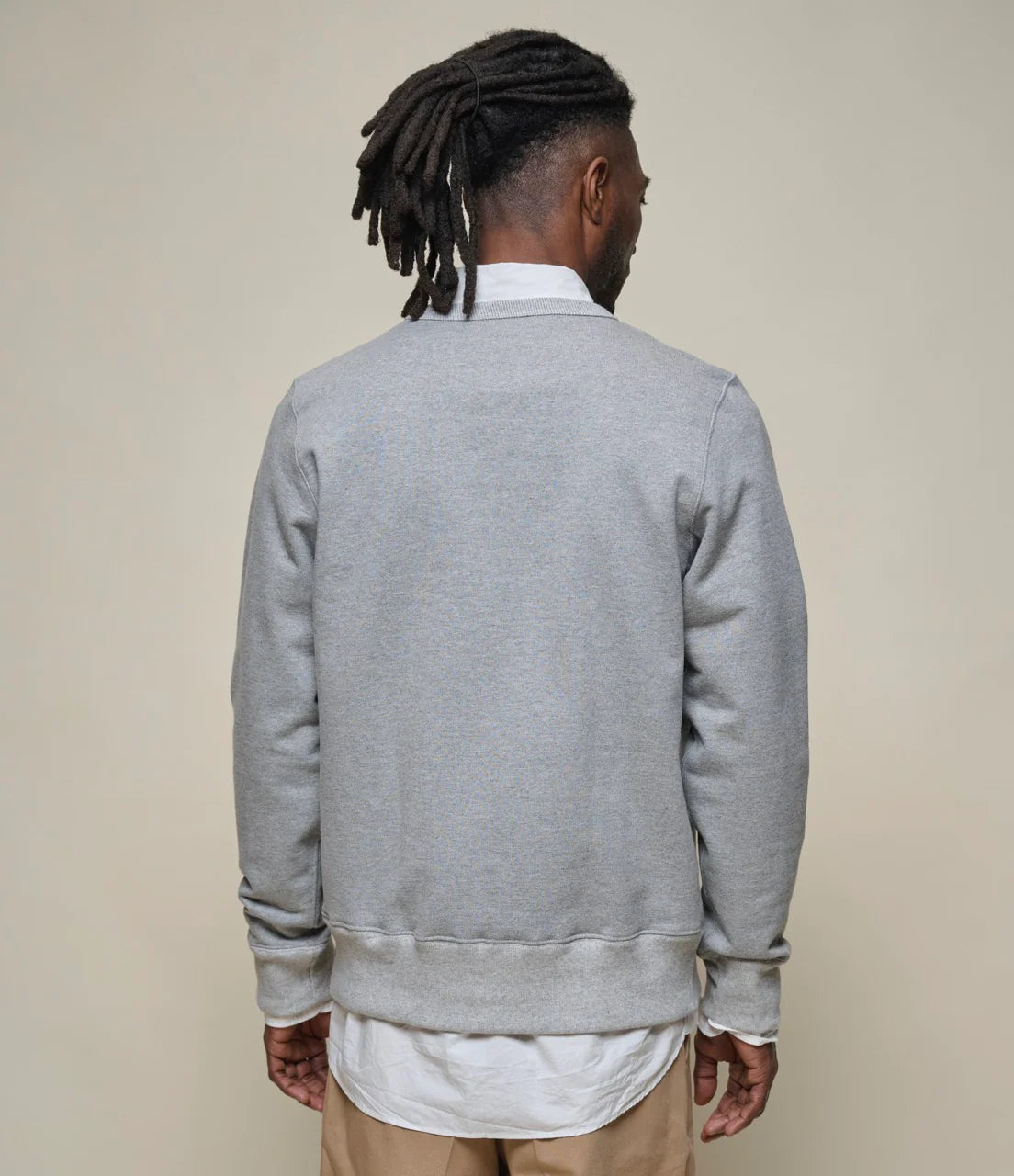 Merz B. Schwanen Classic Loopwheeled Sweatshirt in Grey Melange