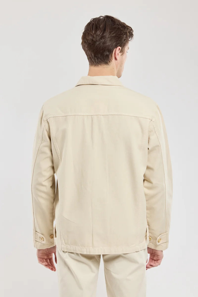 Armor Lux Cotton Fisherman Jacket in Oyster