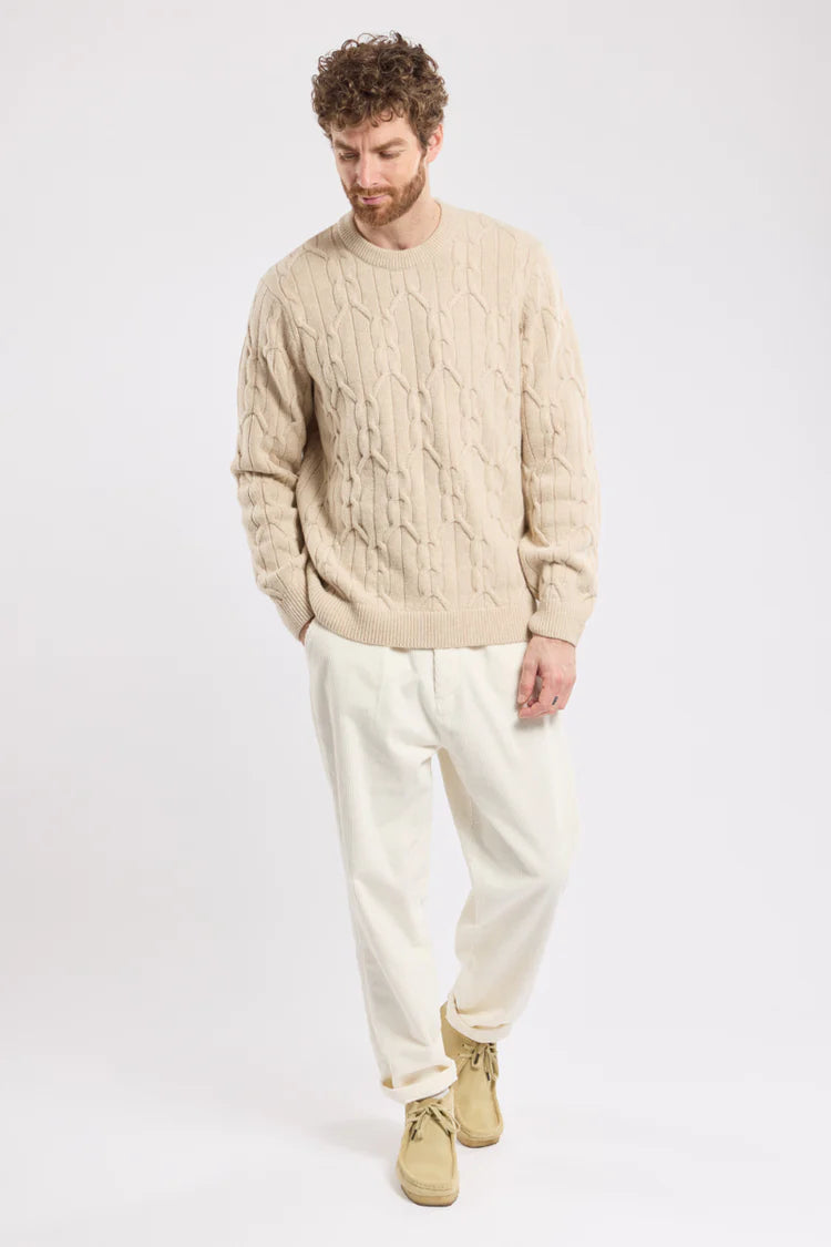 Armor Lux Irish Wool Jumper in Beige