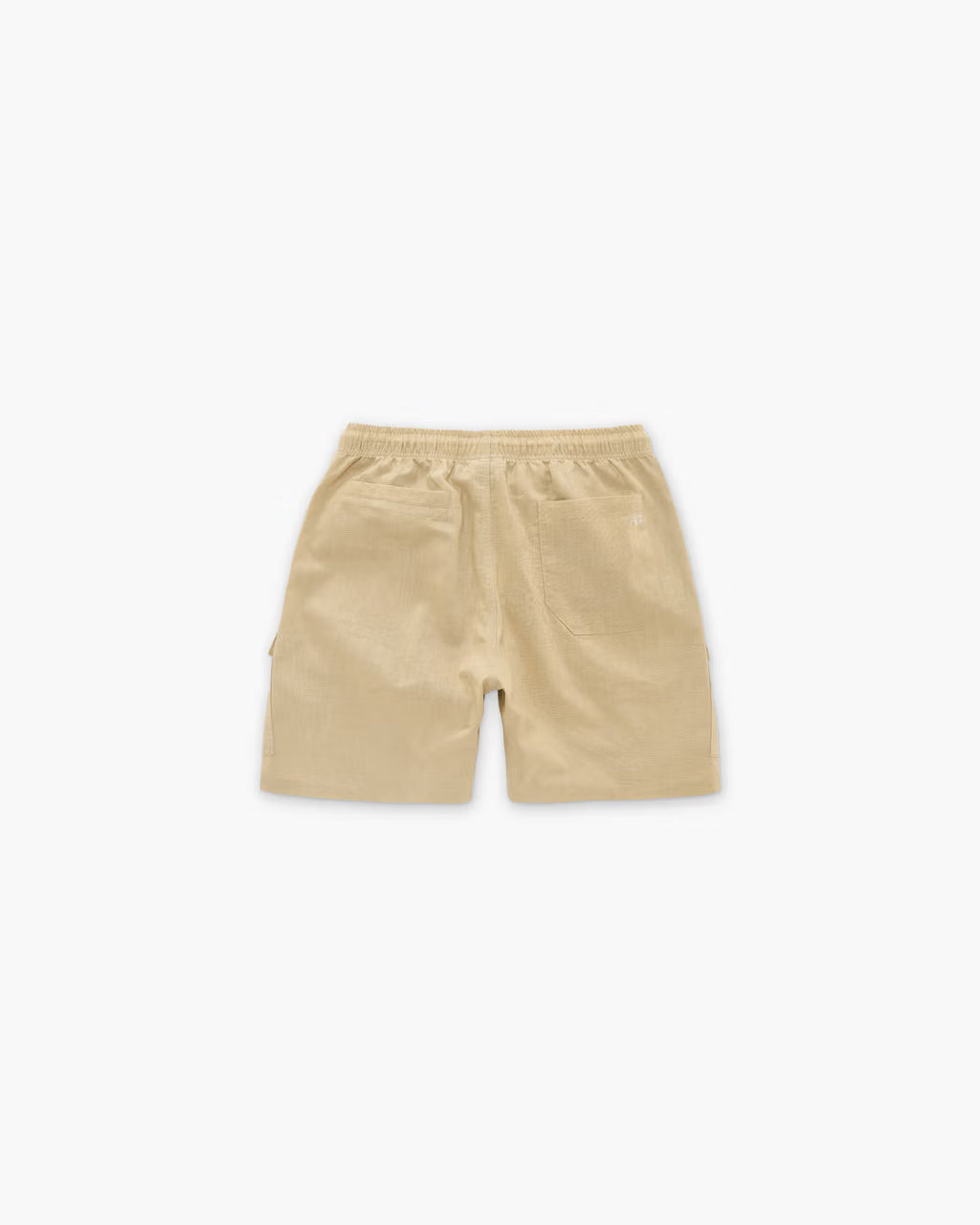 OAS Beige Cotton Linen Cargo Shorts