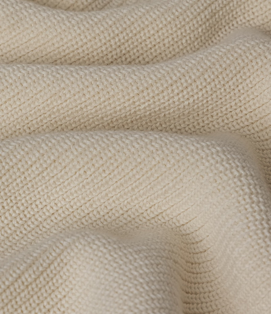 Merz B. Schwanen Men's Ribbed Knit Pullover Natural