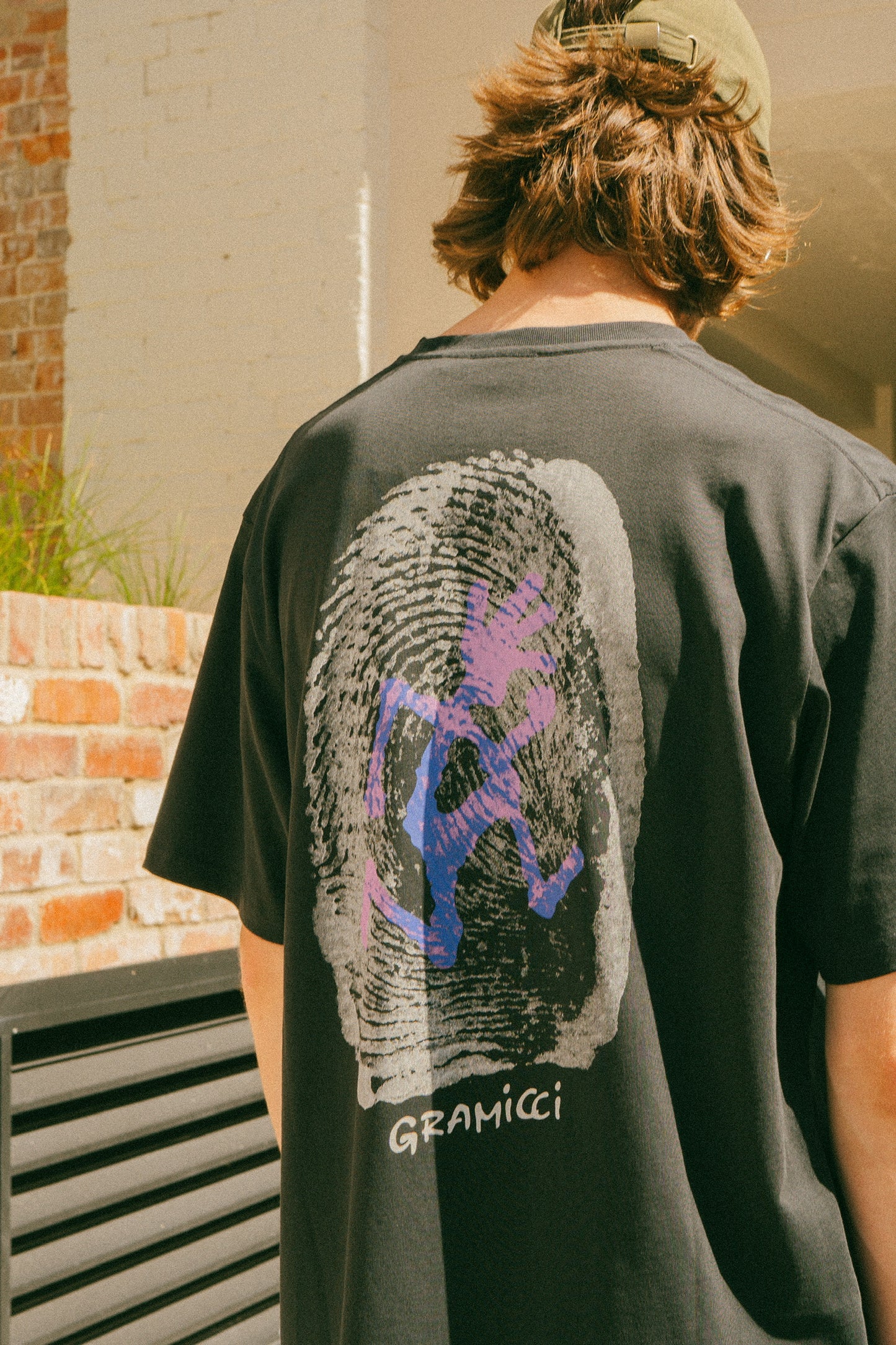 Gramicci Thumbprint Tee in Vintage Black