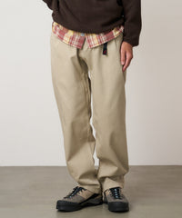 Gramicci G Pant in oat color with webbing belt and gusseted crotch for movement