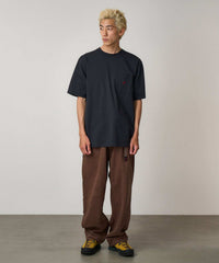Gramicci One Point Pocket Tee in vintage black with embroidered G logo and relaxed fit