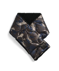 Taion Military Reversible Down Scarf in Paint Camo