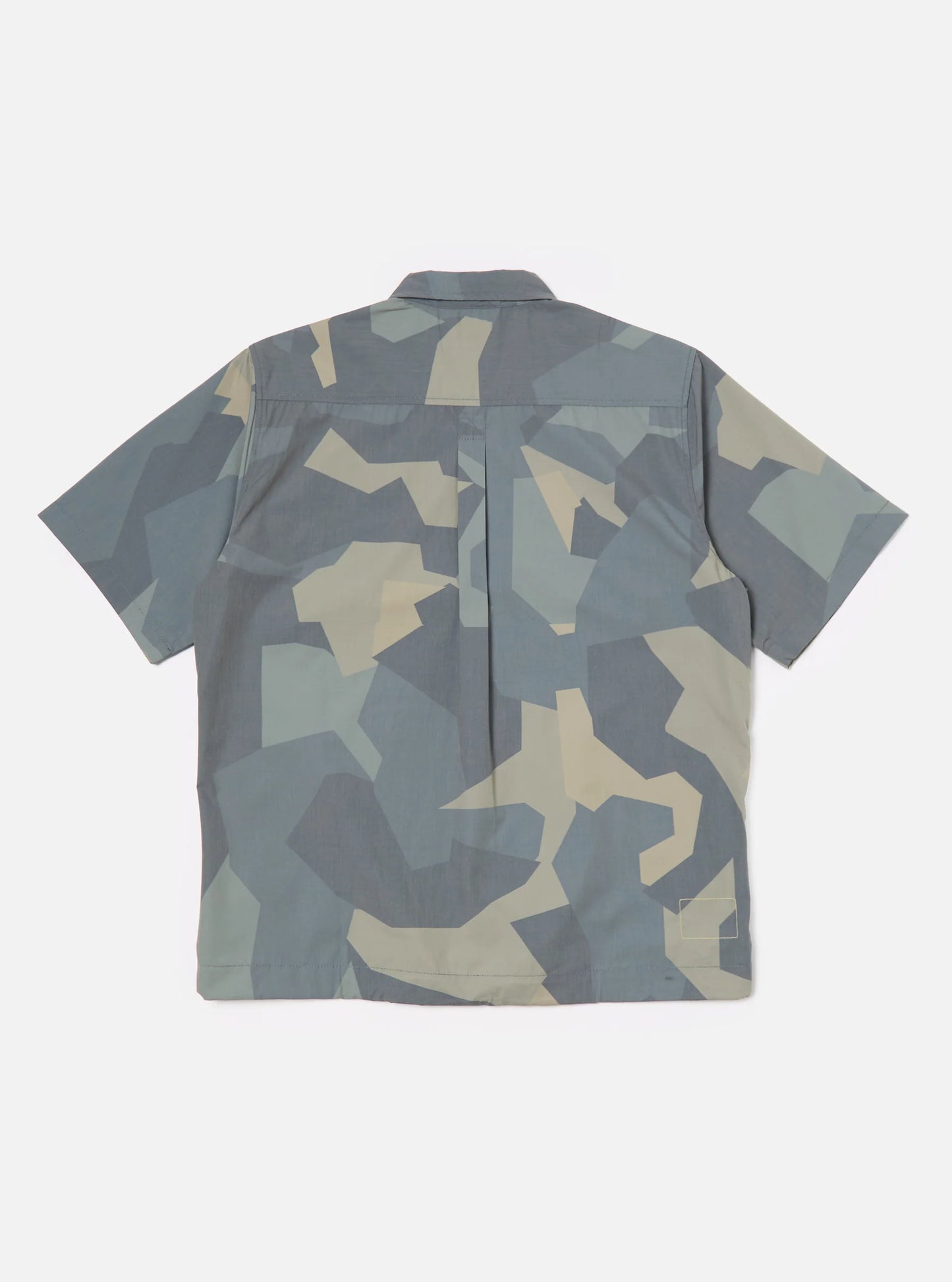 master-piece x Universal Works Tech Overshirt in Blue Camo Recycled Polytech