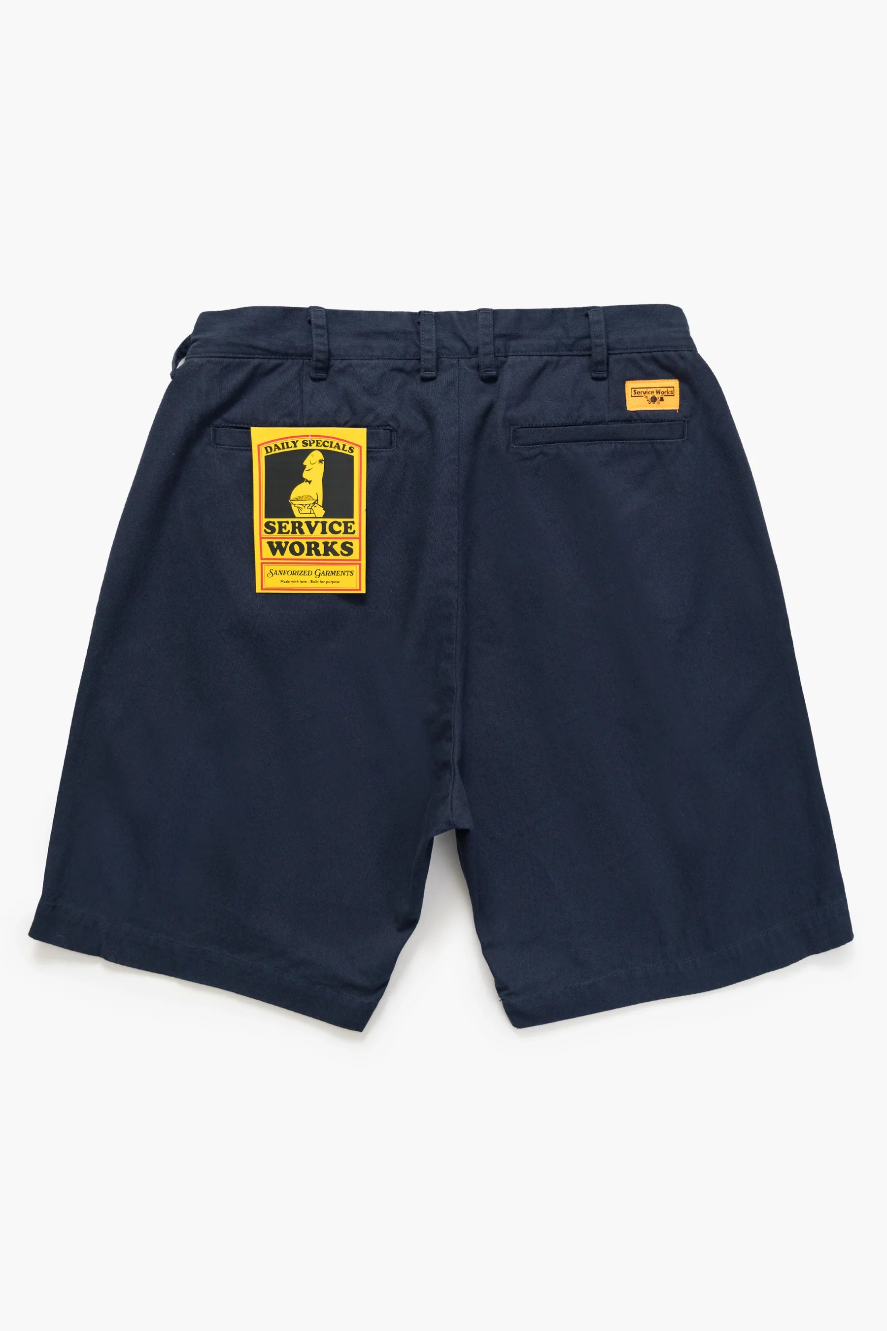 Service Works Drill Part Timer Shorts Navy