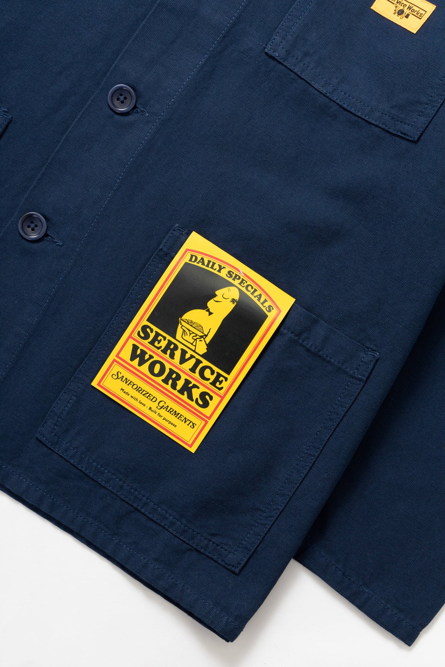 Service Works Canvas Chore Shirt in Navy