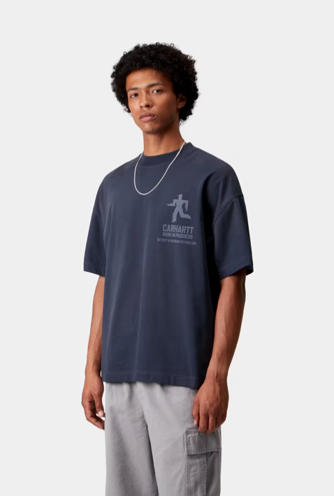 Carhartt WIP Short Sleeve Distance T-Shirt in Jupiter Stone Dyed