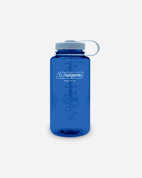 Nalgene 1L Sustain Wide Mouth Bottle in Indigo with 50% recycled plastic and leak-proof lid