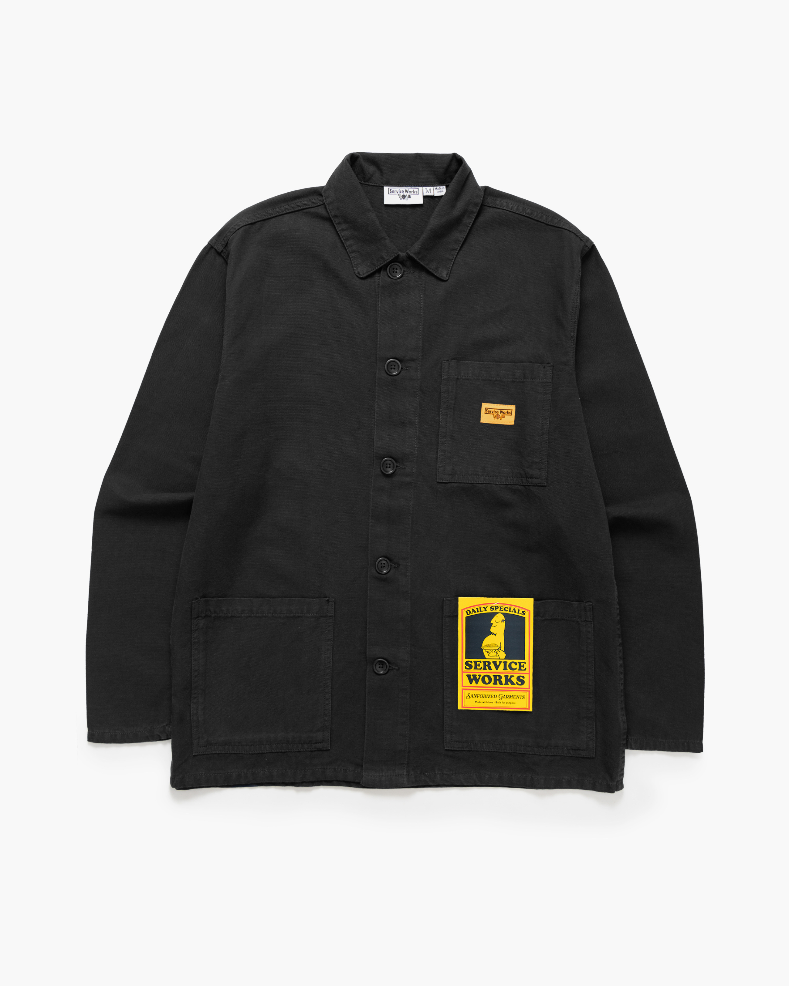 Service Works Canvas Chore Shirt in Black