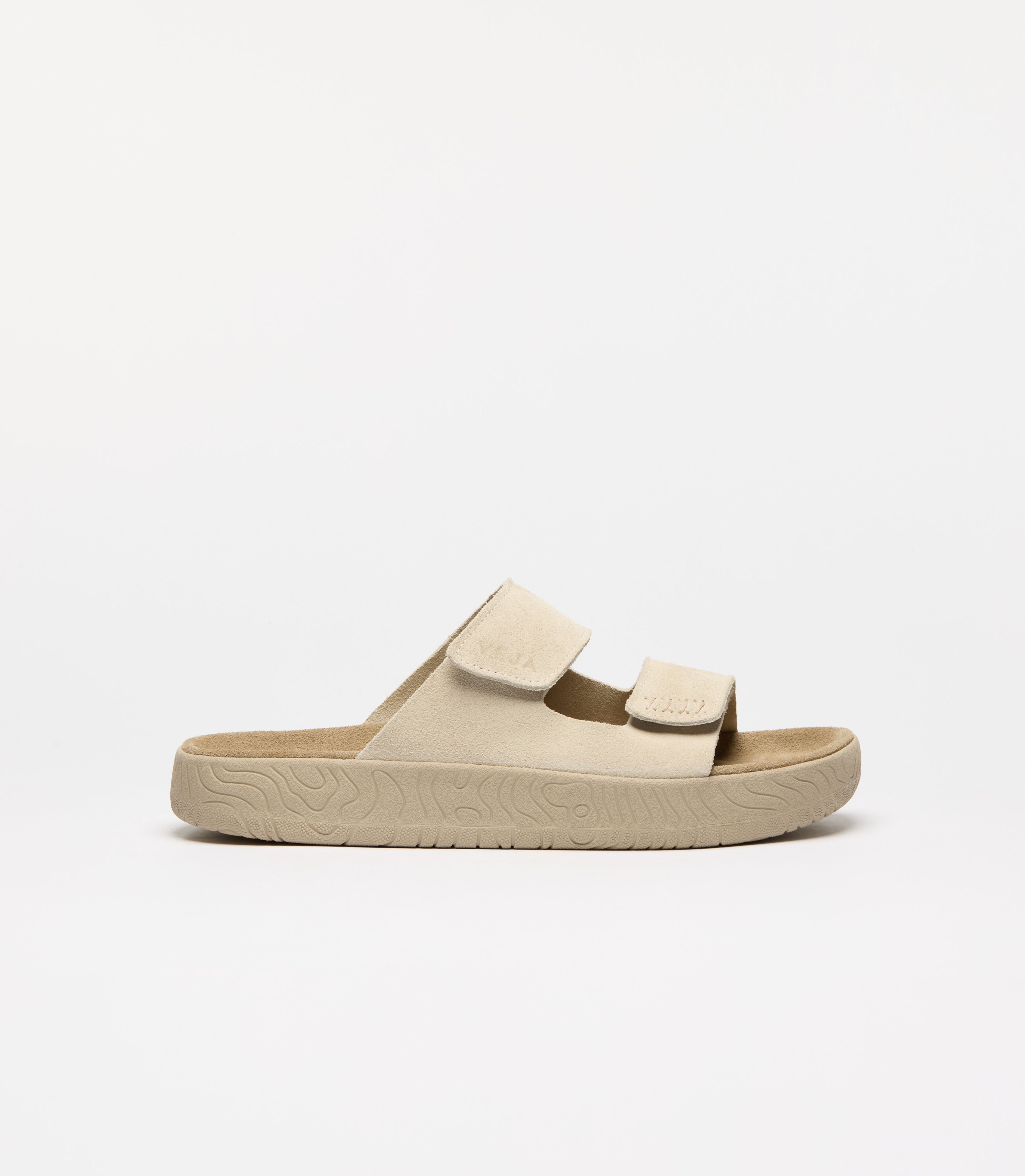 VEJA Etna Suede Sandal in Pierre Almond