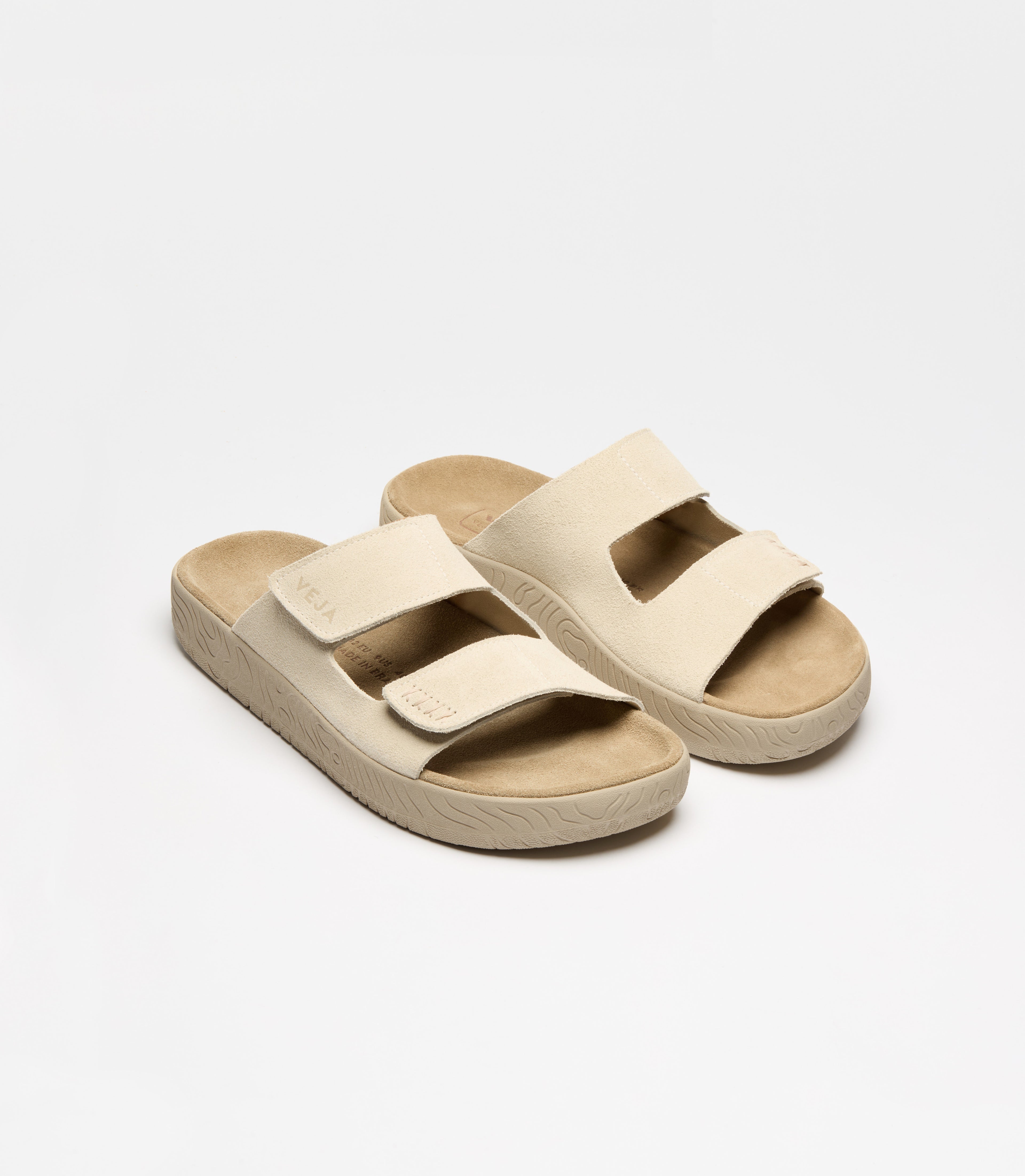 VEJA Etna Suede Sandal in Pierre Almond