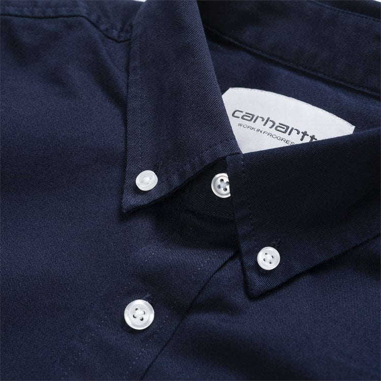 Carhartt WIP Long Sleeve Madison Shirt in Dark Navy / Wax