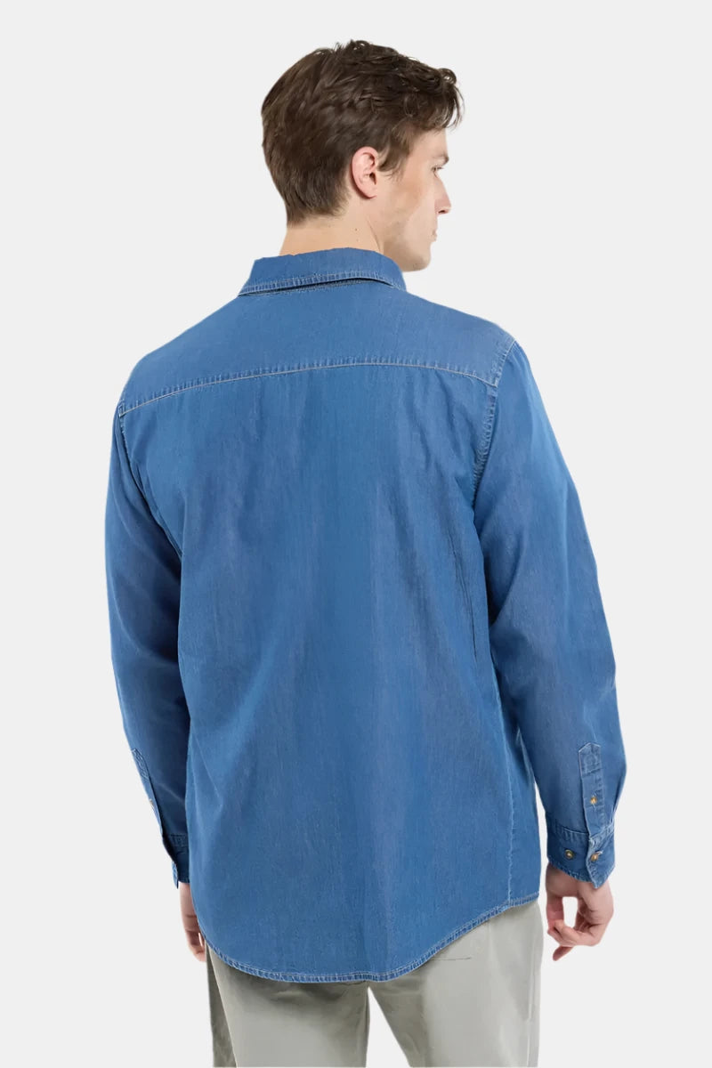 Armor Lux Denim Button Down Shirt
