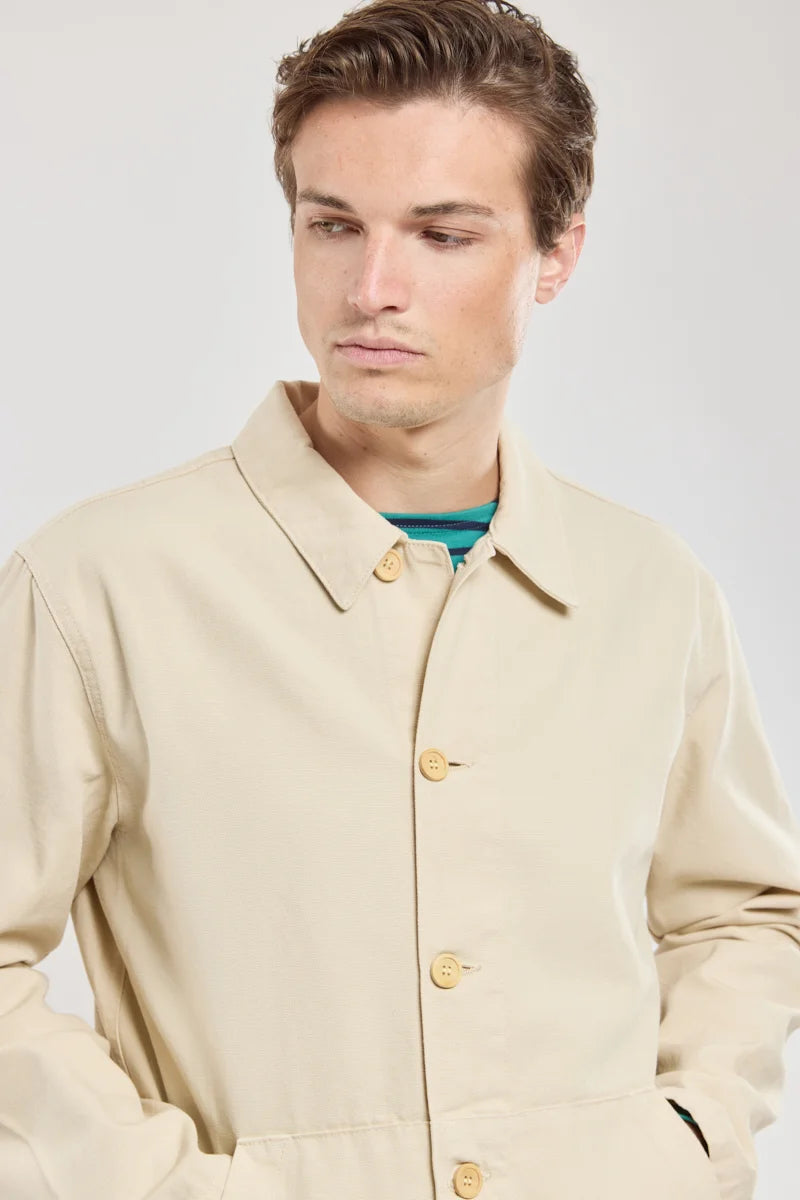 Armor Lux Cotton Fisherman Jacket in Oyster
