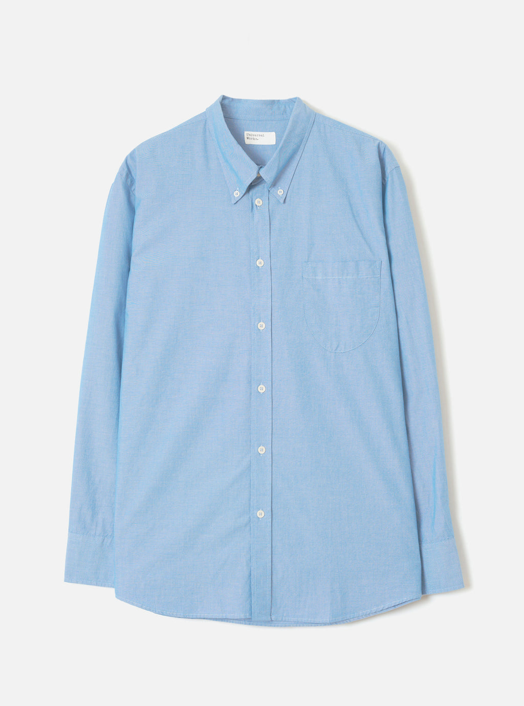 Universal Works Daybrook Shirt in Sky Blue Prince Chambray