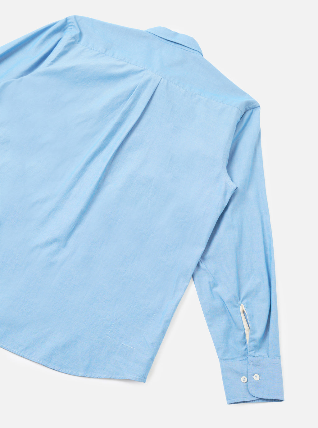 Universal Works Daybrook Shirt in Sky Blue Prince Chambray