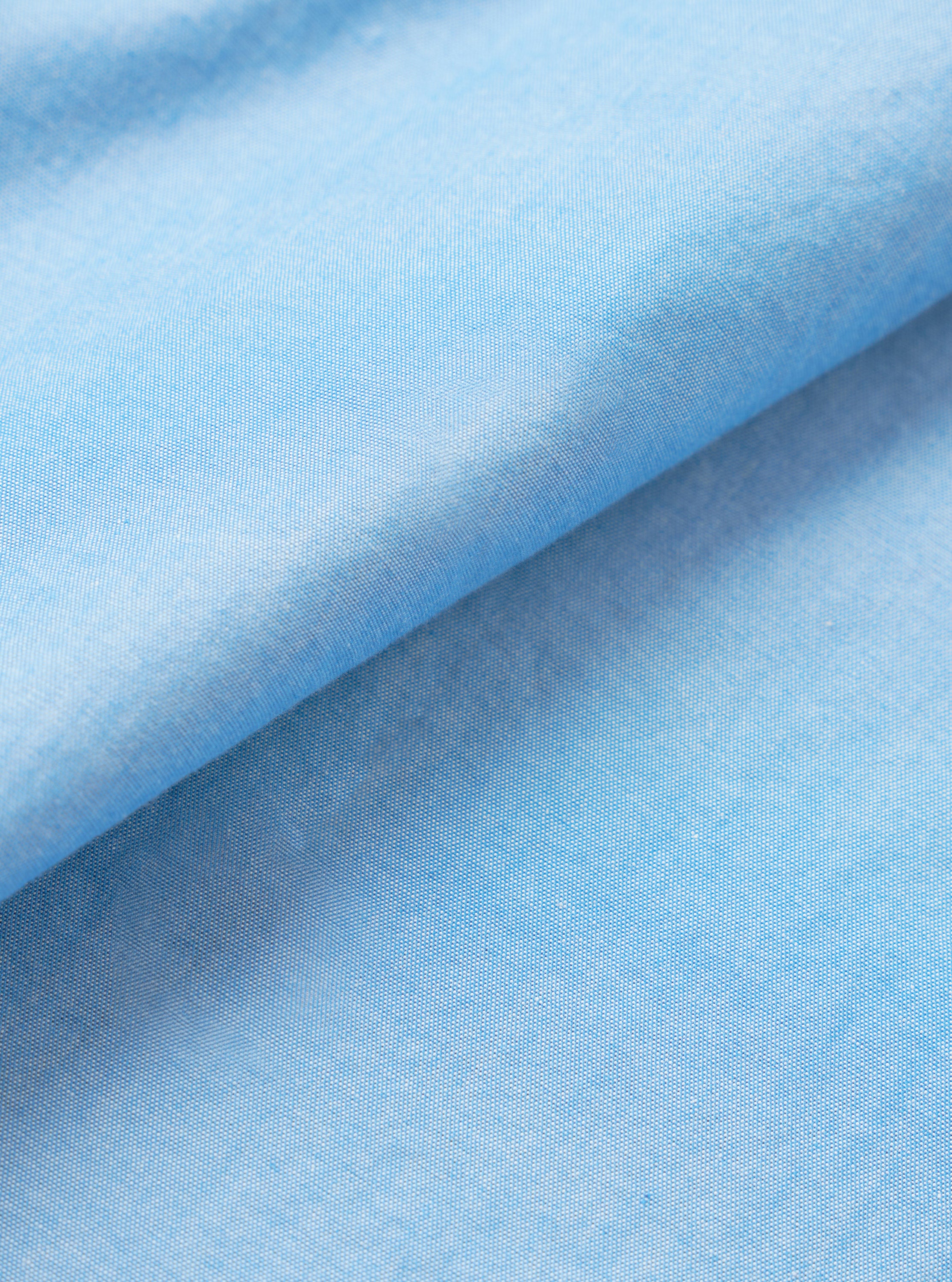 Universal Works Daybrook Shirt in Sky Blue Prince Chambray
