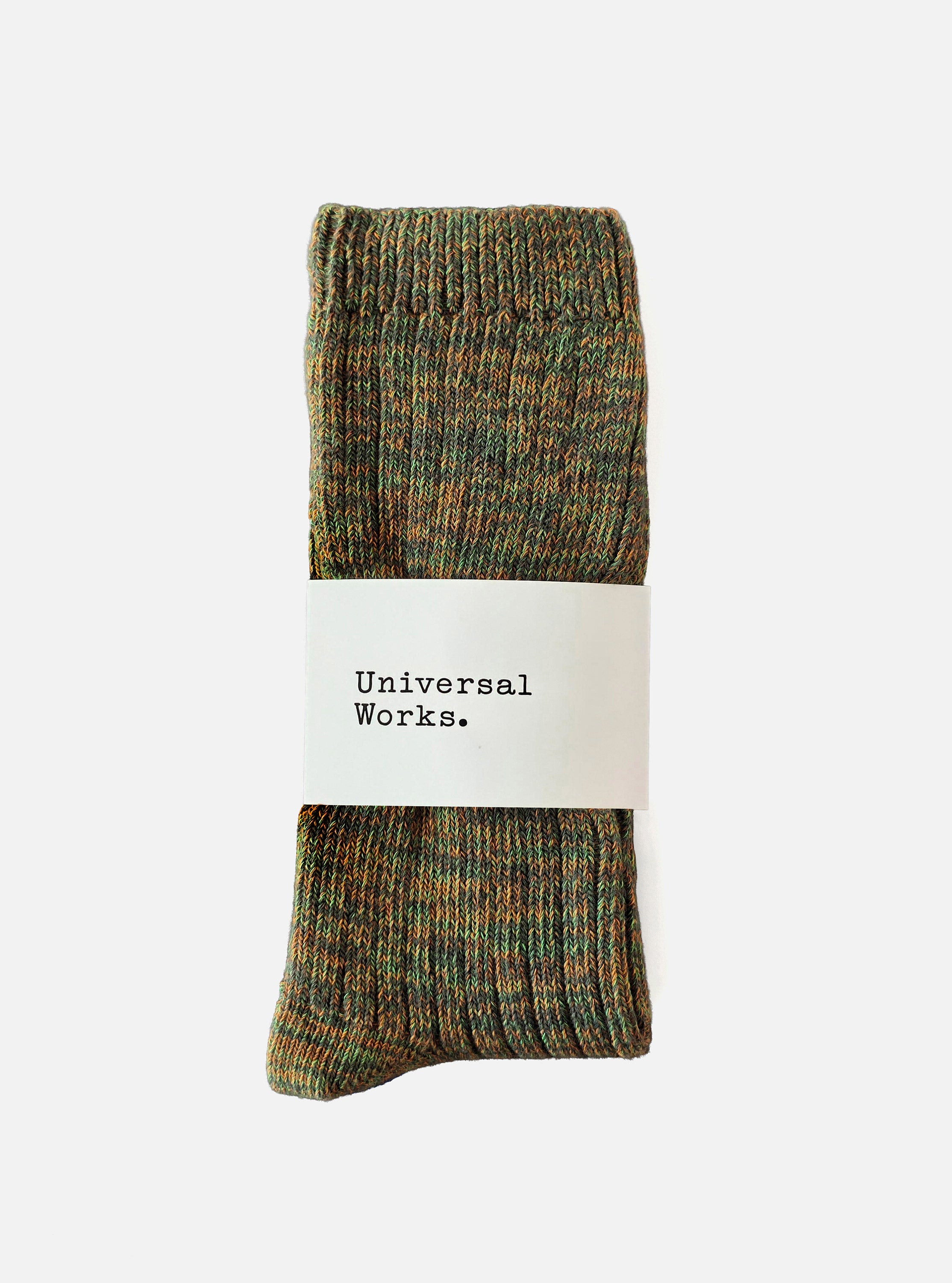 Universal Works Slub Sock in Olive