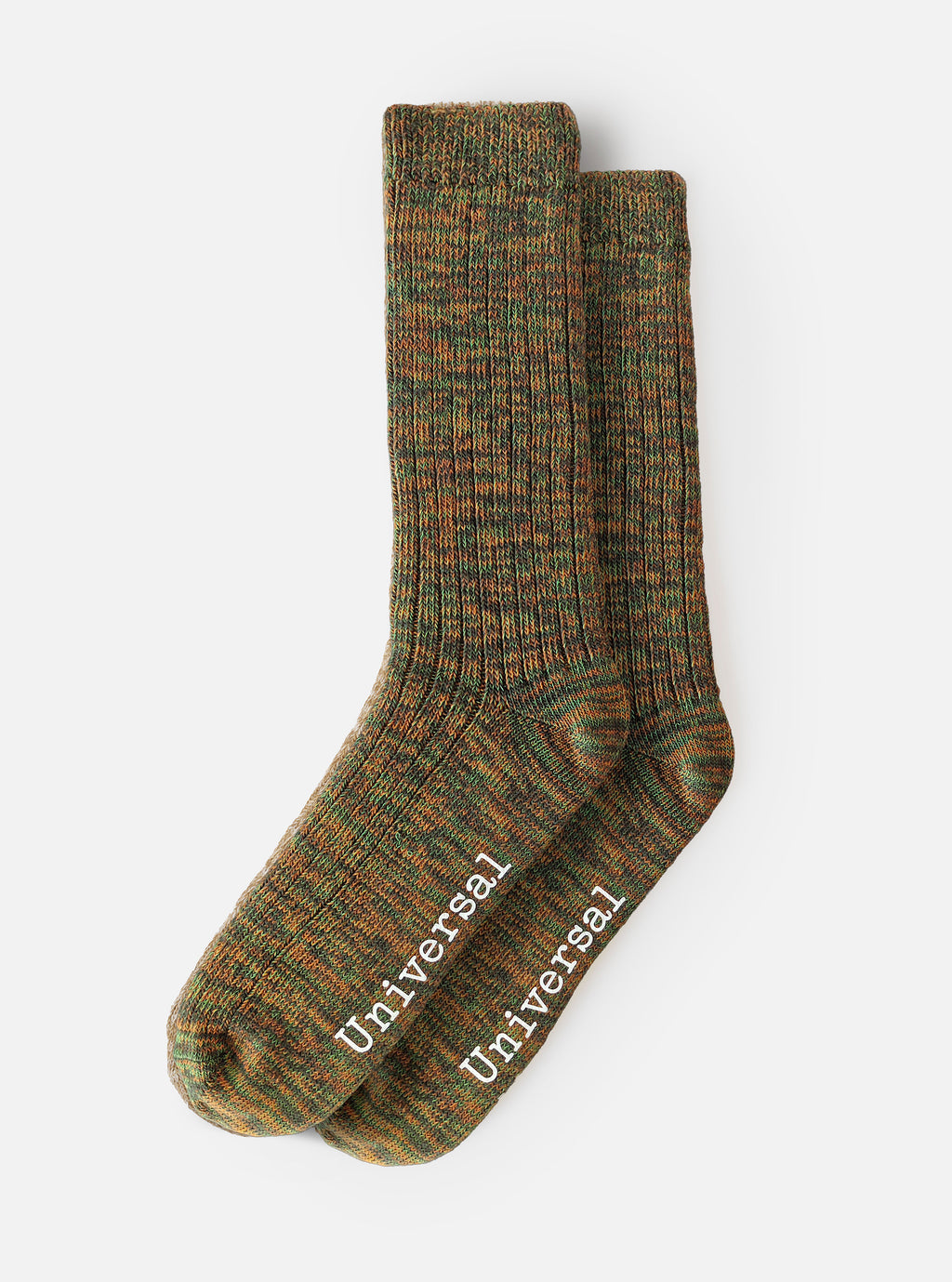 Universal Works Slub Sock in Olive