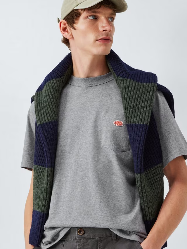 Armor Lux Heritage Pocket Tee in Misty Grey