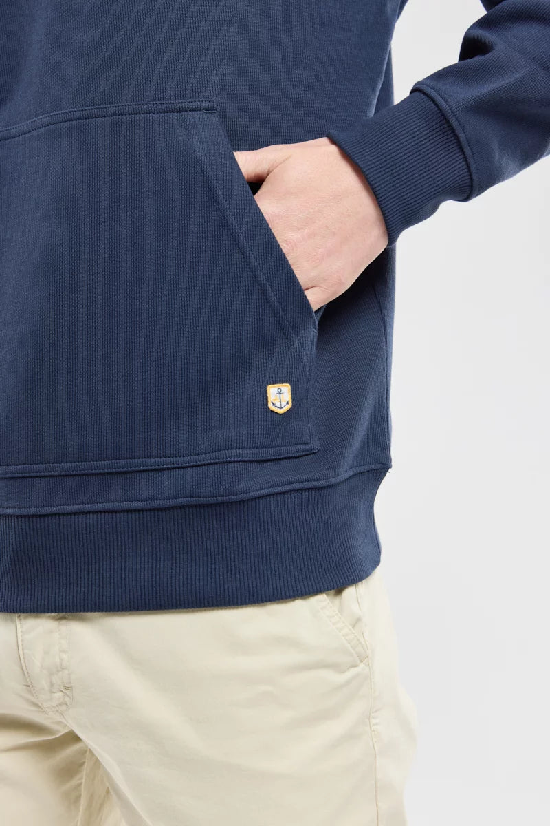 Armor Lux Cotton Hoodie in Navy