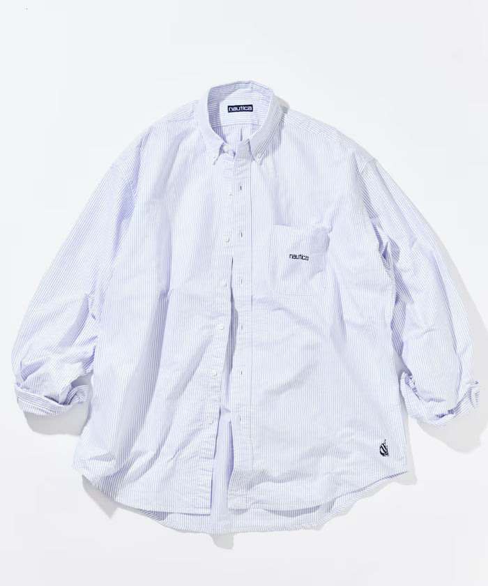 Nautica Japan Oxford B.D Shirt in Stripe