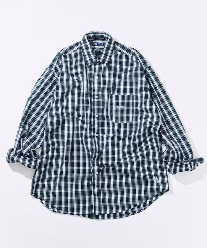Nautica Japan Broad B.D Shirt in Green