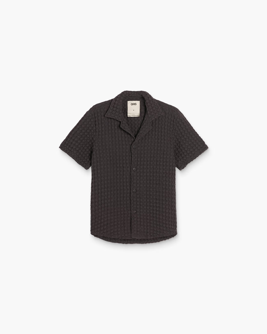 OAS Nearly Black Cuba Waffle Shirt