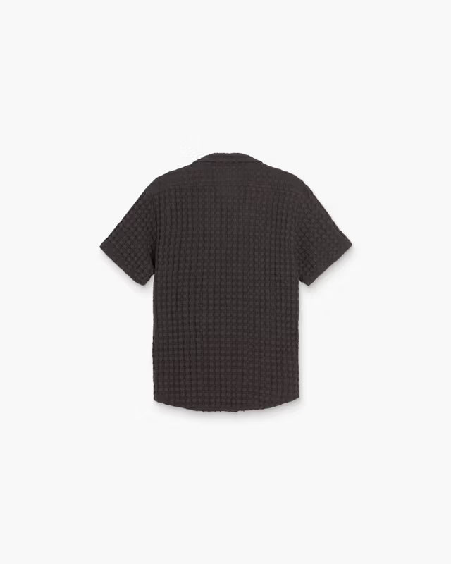 OAS Nearly Black Cuba Waffle Shirt