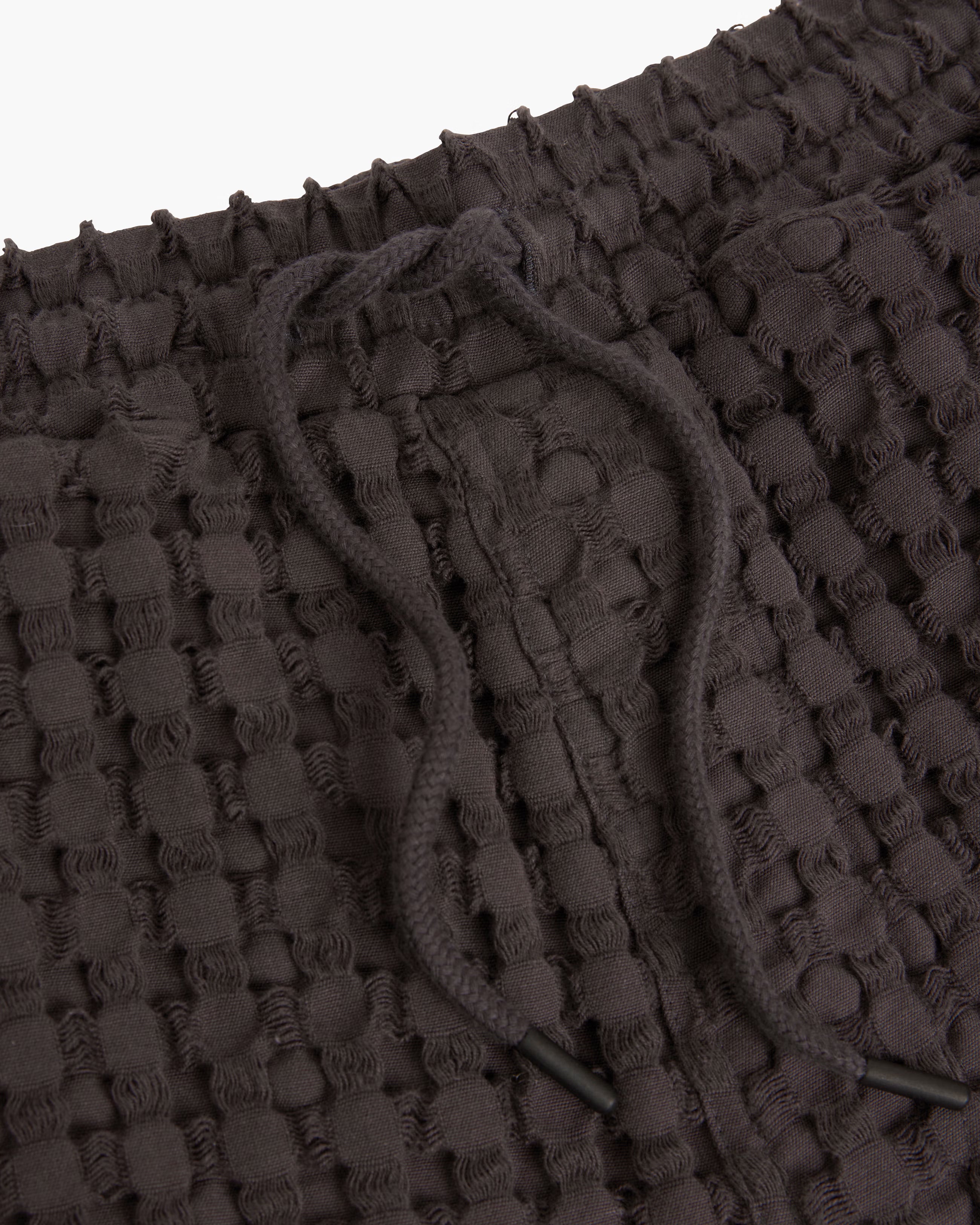 OAS Nearly Black Porto Waffle Short