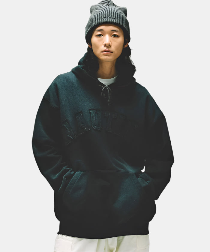 Nautica Japan Outer Material Arch Logo Hoodie Navy
