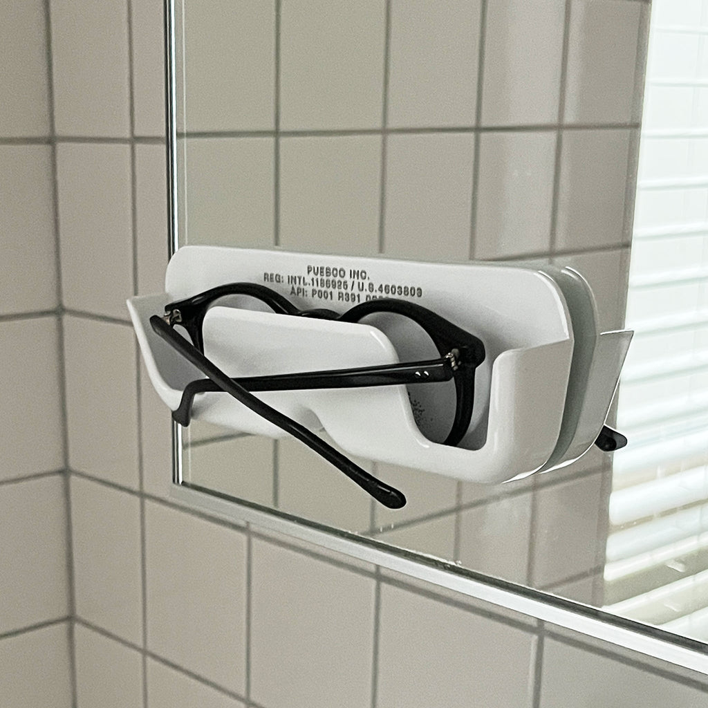 Puebco Aluminium Die Casting Glasses Holder in White