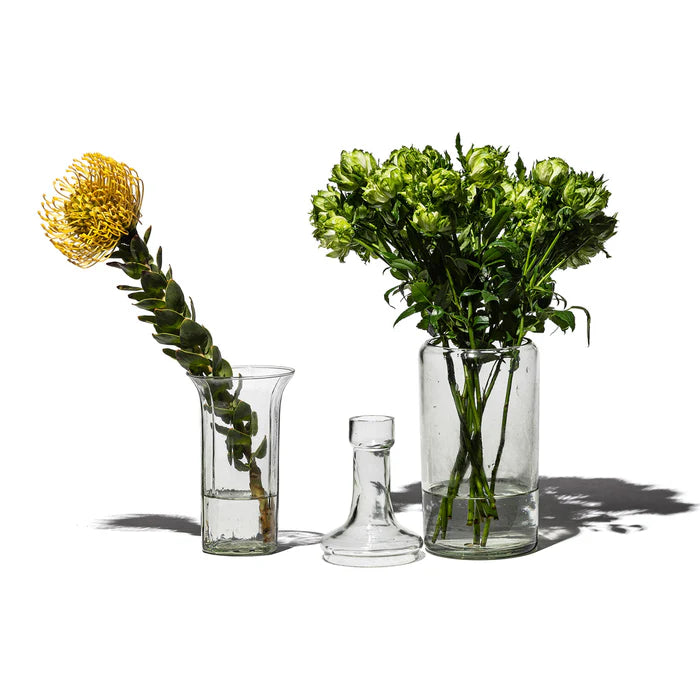 Puebco Recycled Glass 2-Way Flower Vase