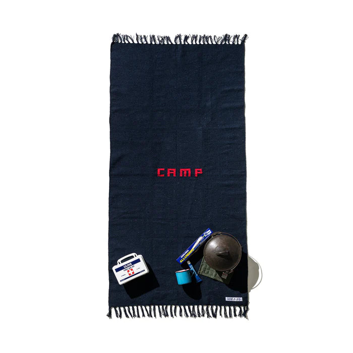 Puebco Handloom Recycled Yarn Camp Rug - Navy