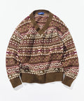 Nautica Japan Fair Isle Sweater in Olive