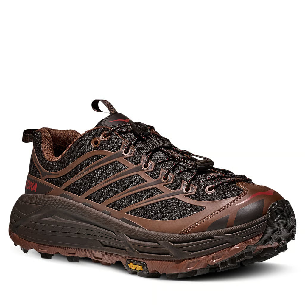 HOKA Mafete Three2 in Cast Iron & Mineral Brown