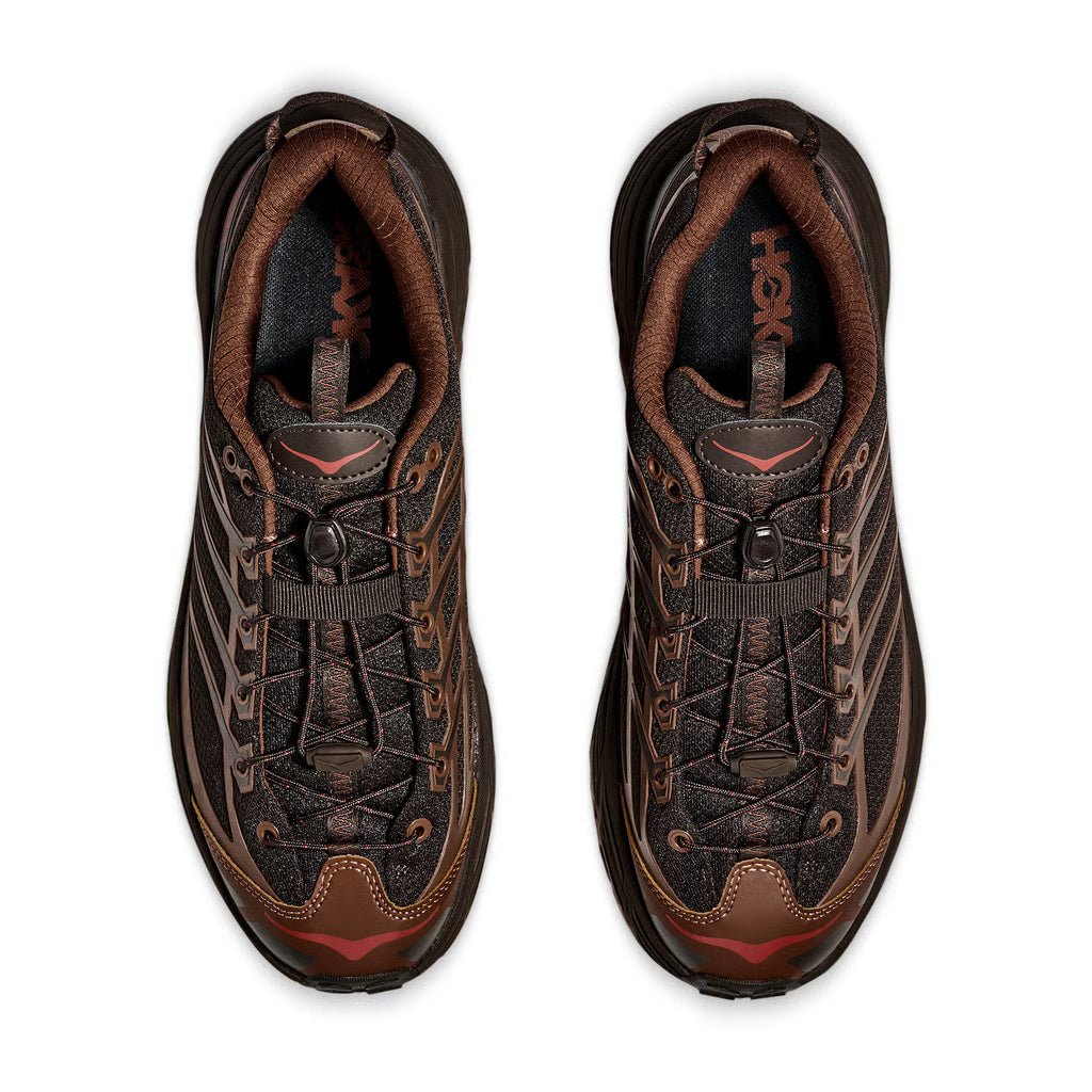 HOKA Mafete Three2 in Cast Iron & Mineral Brown