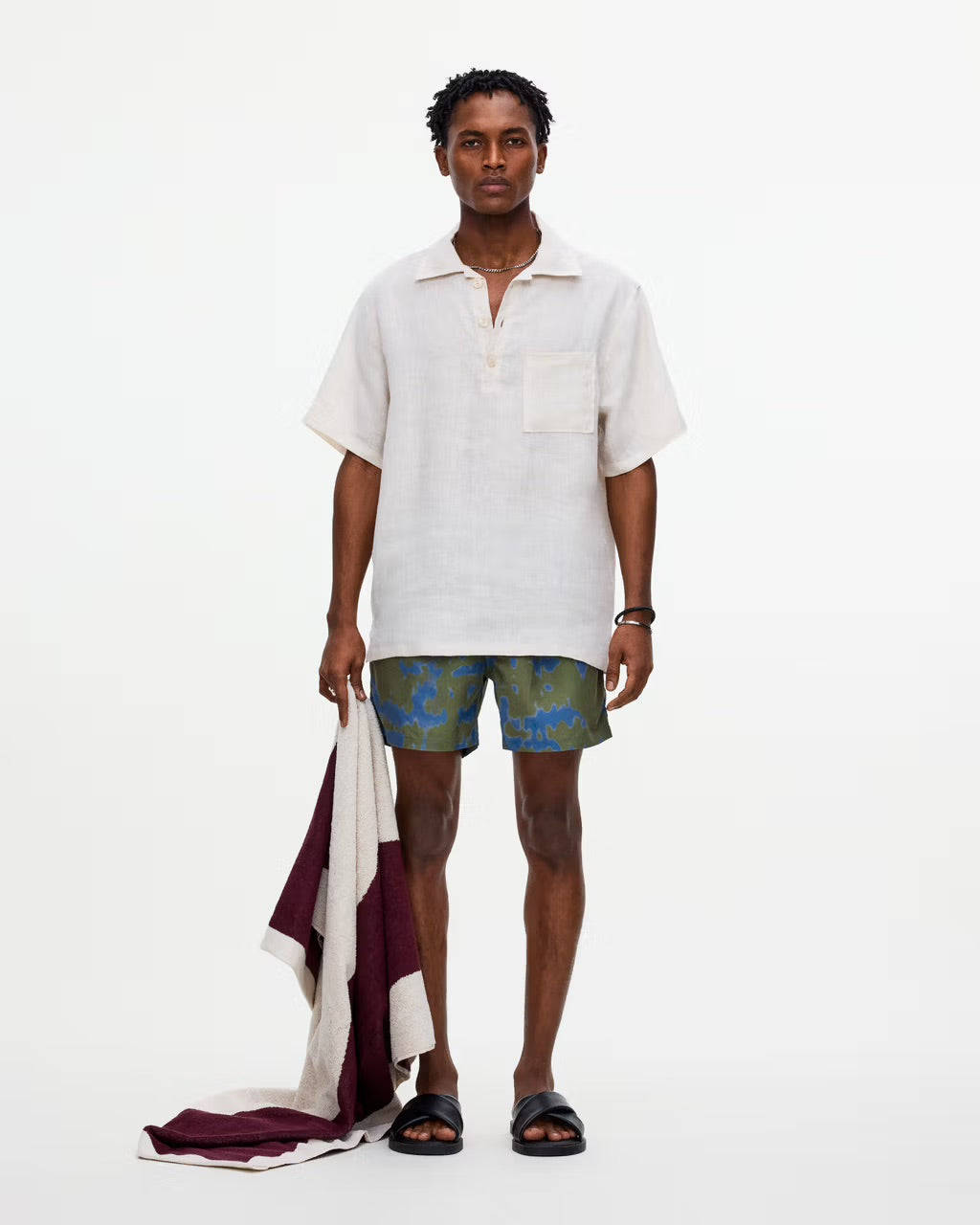 OAS Beige Girona Linen Shirt