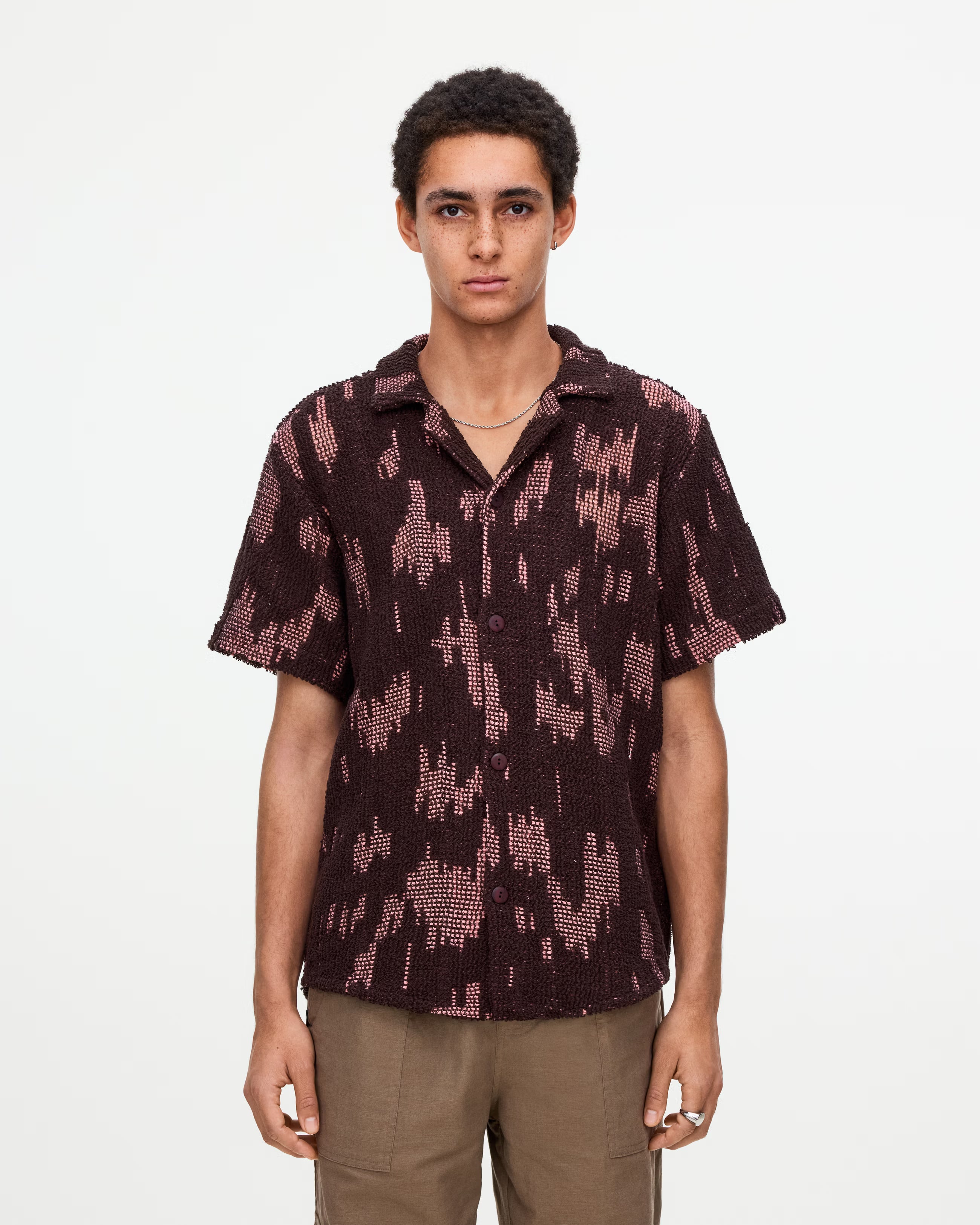 OAS Brink Cuba Crochet Shirt