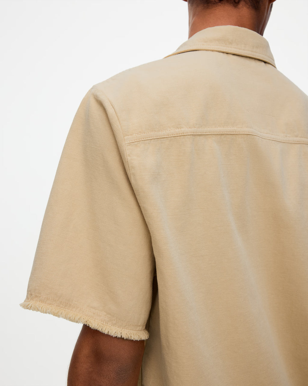 OAS Latte Bodega Cotton Canvas Shirt