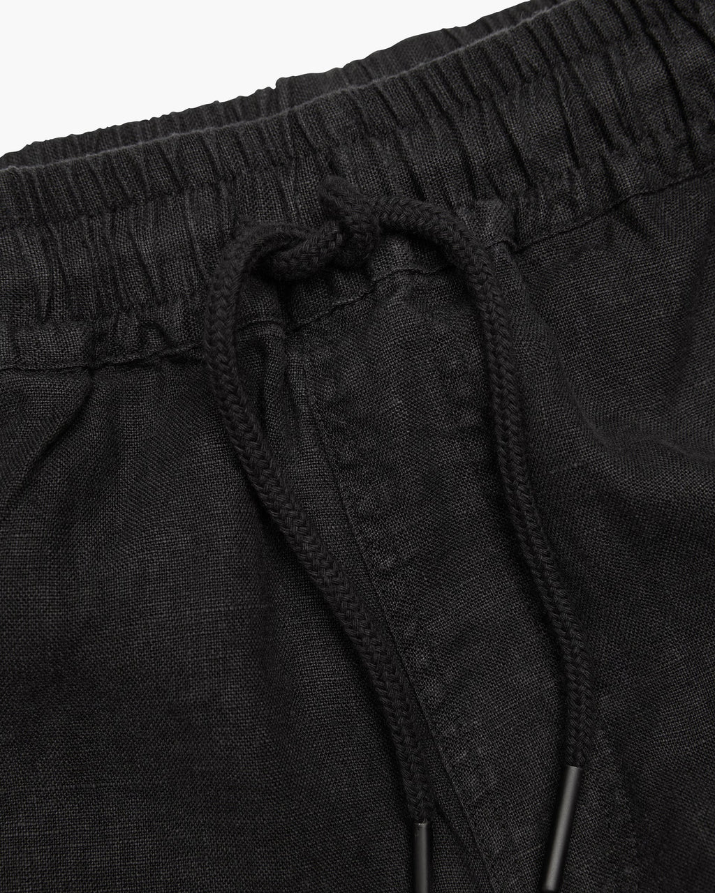 OAS Porto Linen Short in Black